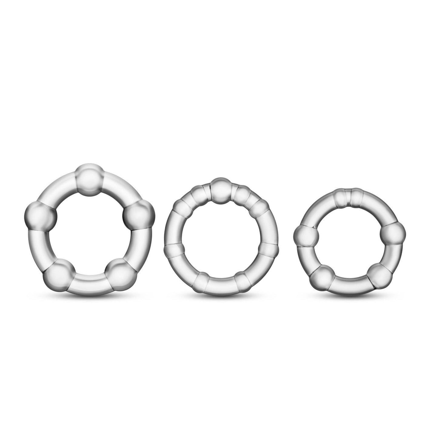 Beaded C-Rings - Set of 3