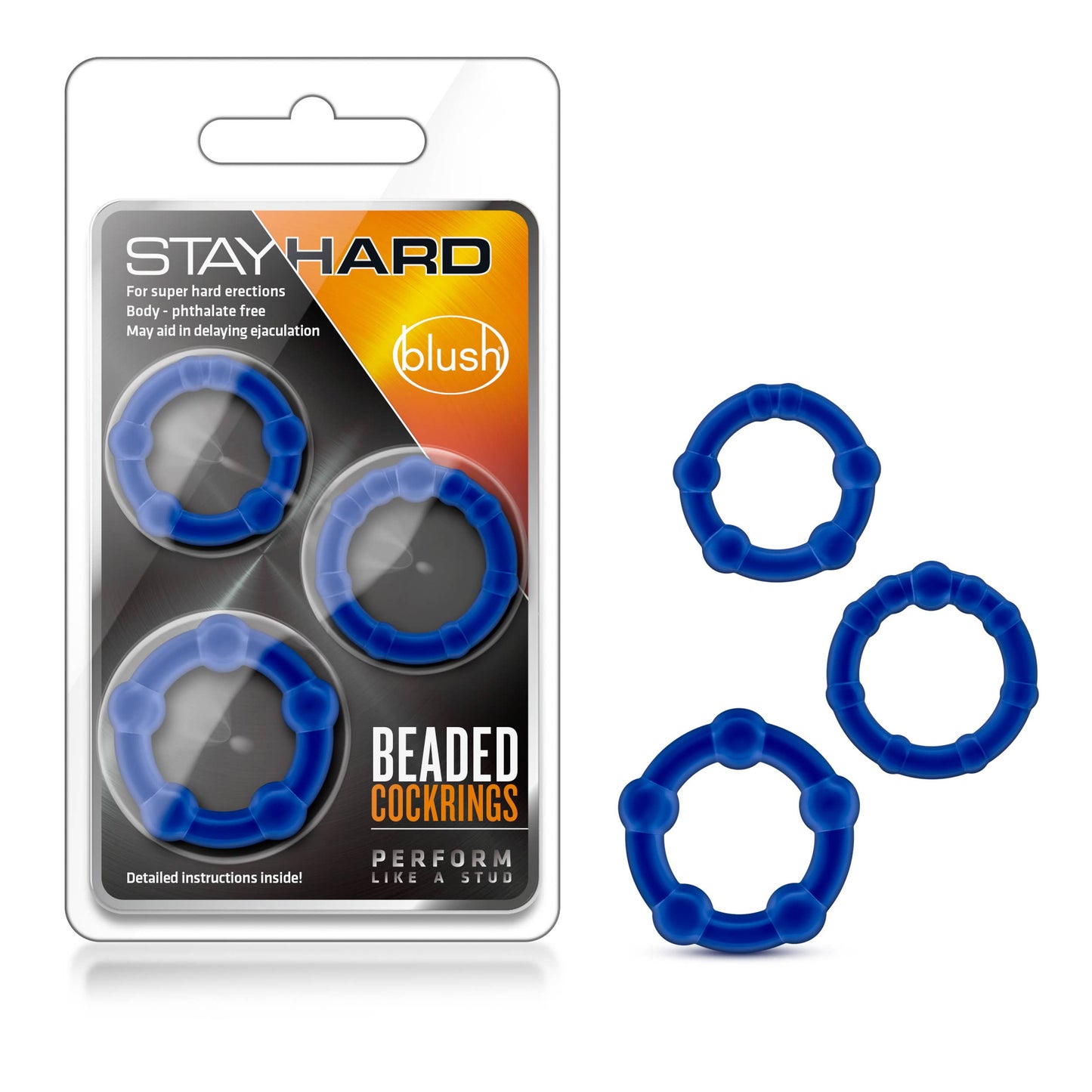 Beaded C-Rings - Set of 3