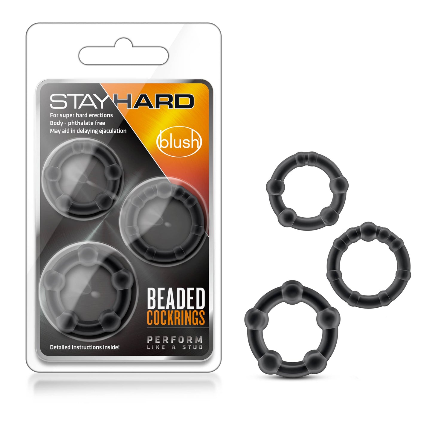 Beaded C-Rings - Set of 3