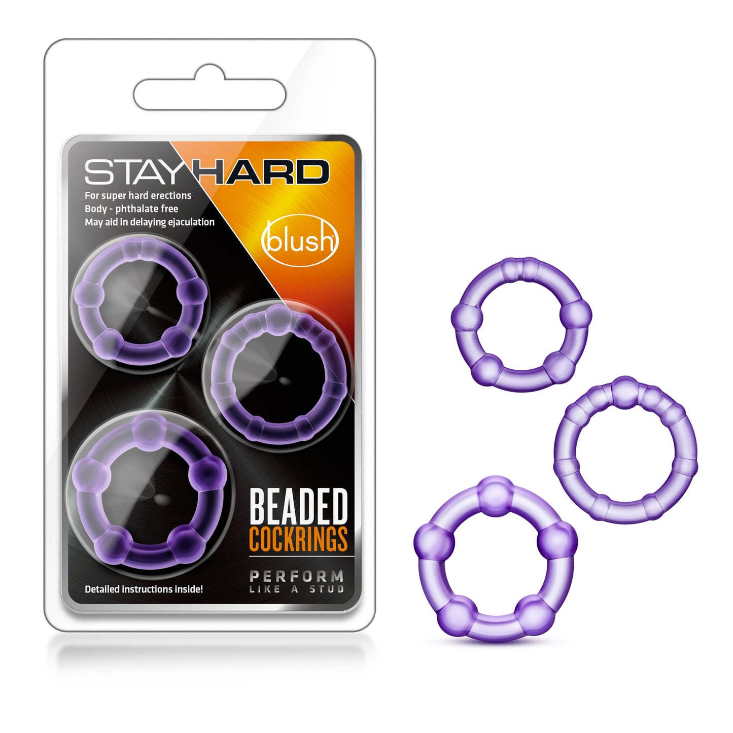 Beaded C-Rings - Set of 3