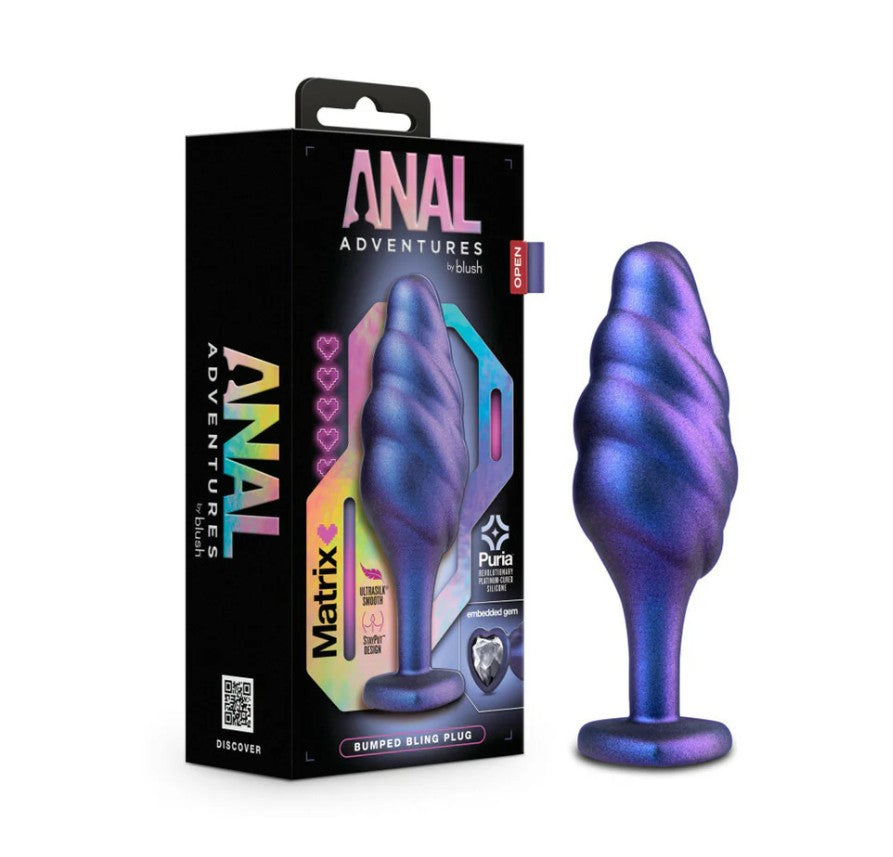 Anal Adventures Matrix Bumped Bling Plug