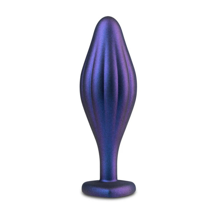 Anal Adventures Matrix Silicone Wavy Bling Plug Sapphire
