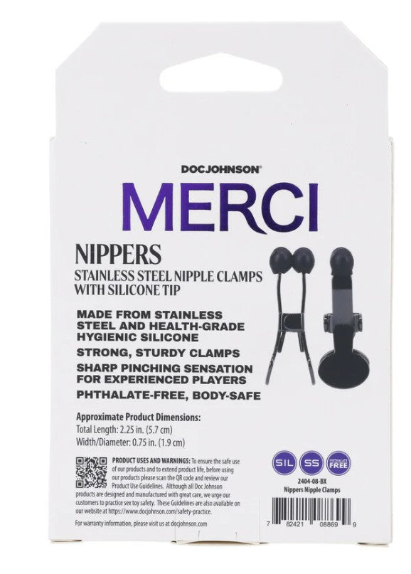 Stainless Steel Nipple Clamps with Silicone Tip