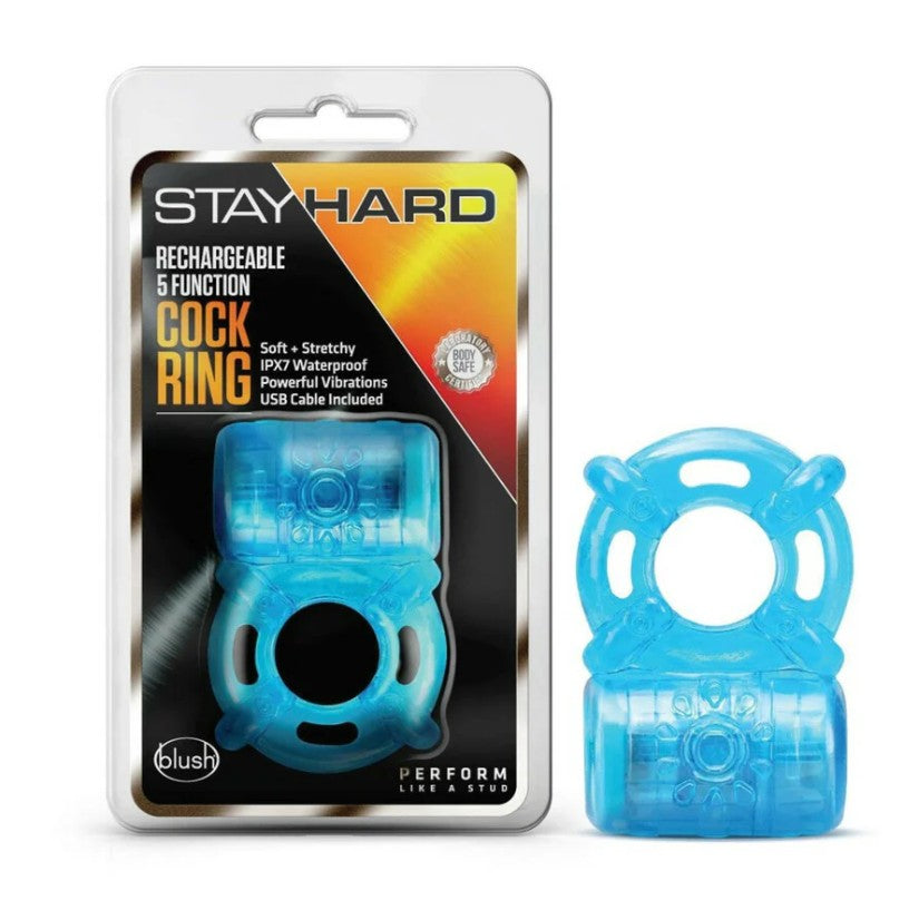 Rechargeable 5 Function Vibrating C-Ring