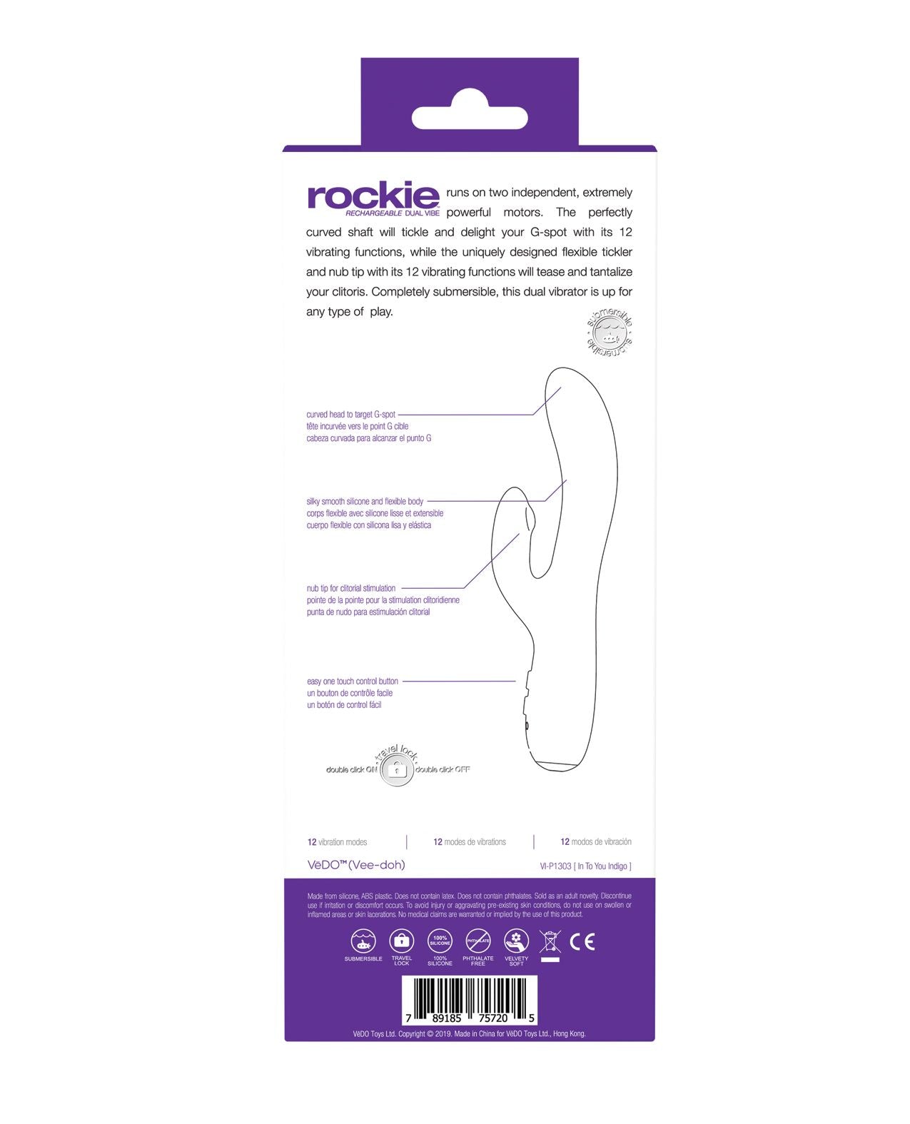 Rockie Rechargable Dual Vibe