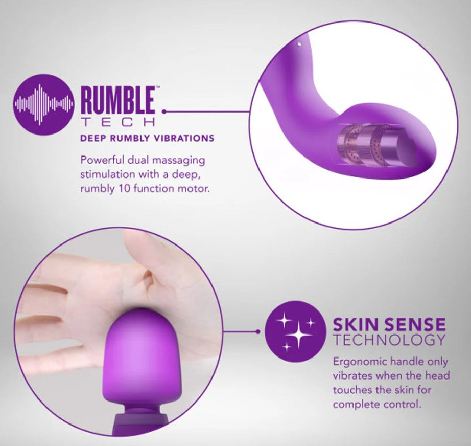 Rechargeable Silicone Wand with Skin Sense Technology