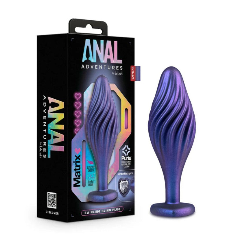 Anal Adventures Matrix Swirling Bling Plug
