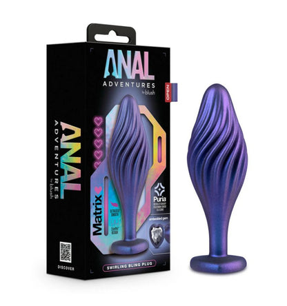 Anal Adventures Matrix Swirling Bling Plug