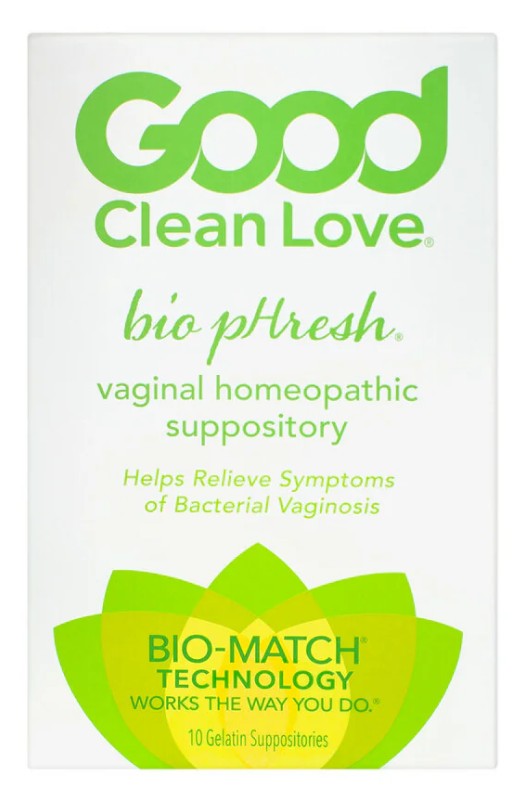 Good Clean Love BiopHresh Vaginal Homeopathic Suppository 10-pack