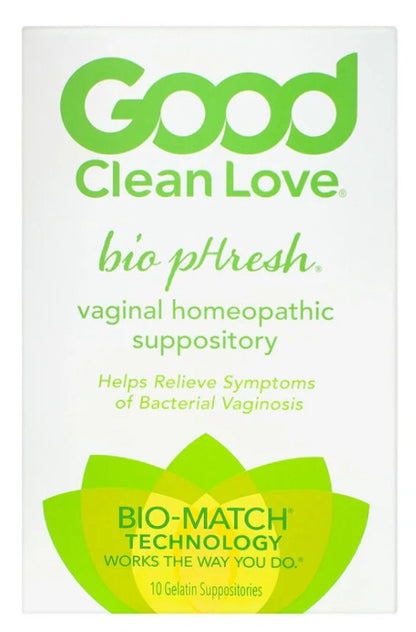 Good Clean Love BiopHresh Vaginal Homeopathic Suppository 10-pack