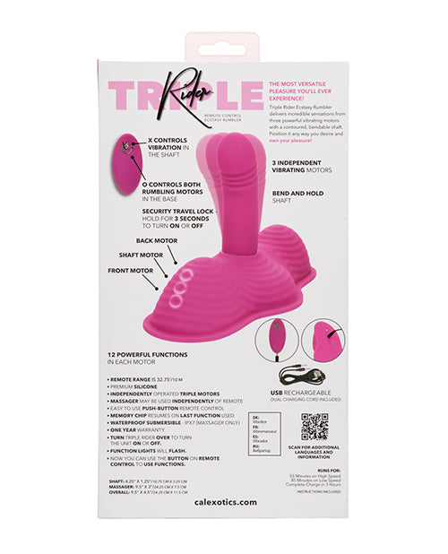 Triple Rider Remote Control Ecstasy Rumbler