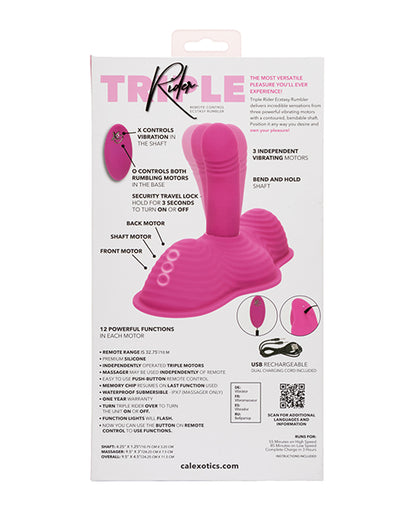 Triple Rider Remote Control Ecstasy Rumbler
